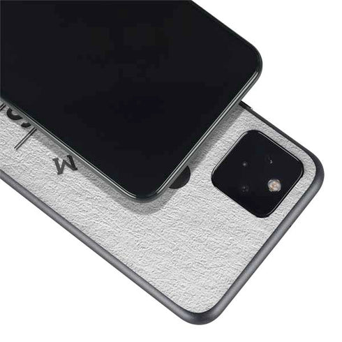 NHL Anaheim Ducks Black Text Google Pixel 5a Skin